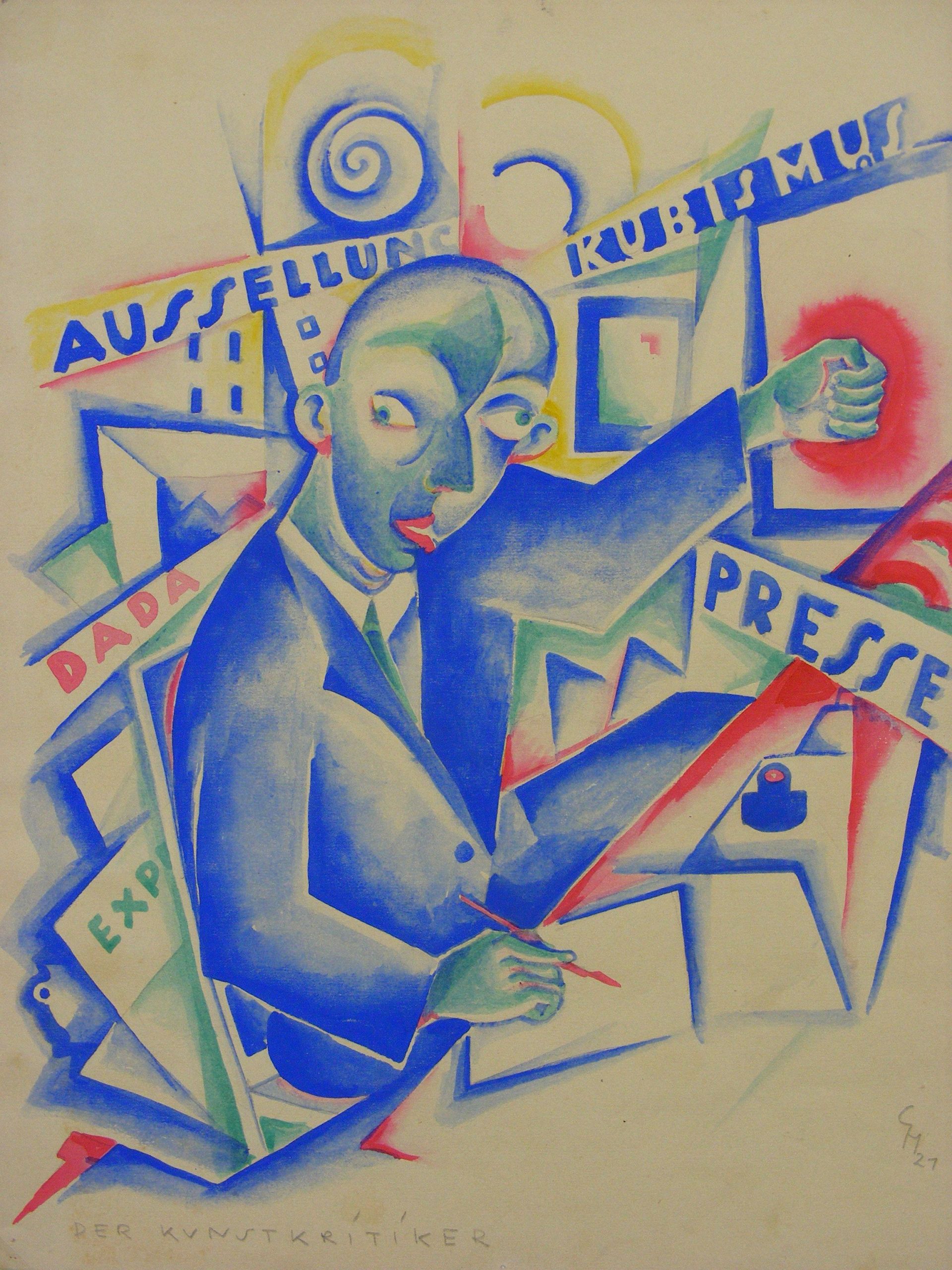 Carry Hauser, Der Kunstkritiker, 1921 (c) MMK Passau