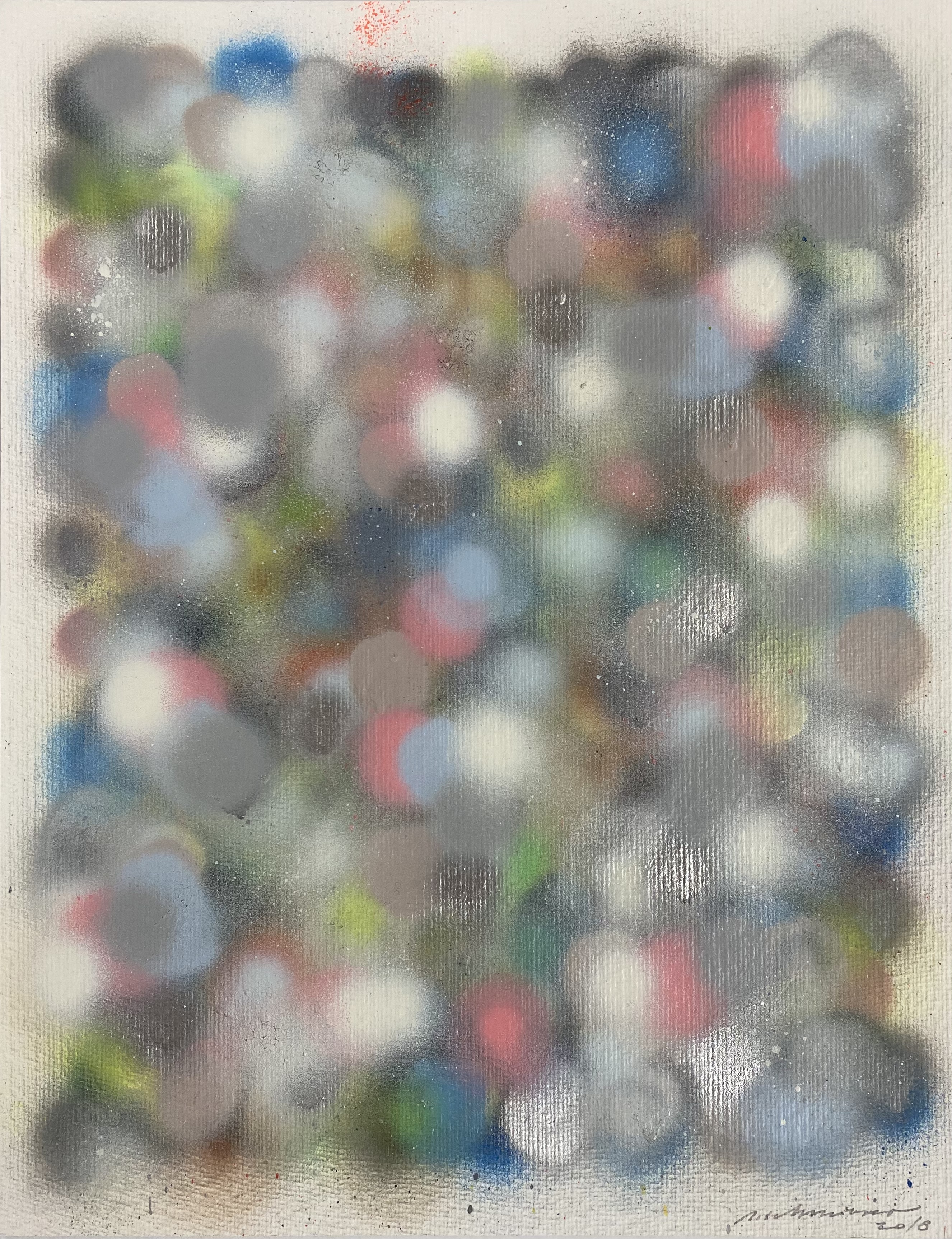 Patrick Schmierer, Aus Spray Paintings, 2018, Sprayfarbe auf Karton, Stiftung Wörlen, Passau © Foto Toni Scholz